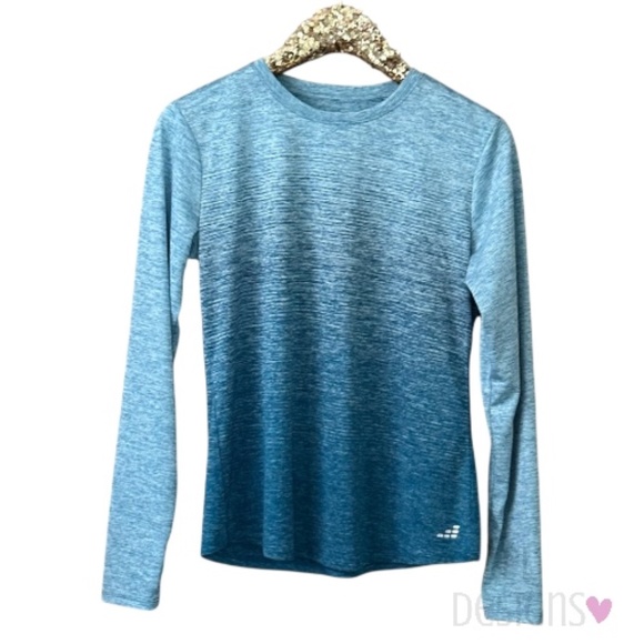 bcg Activewear Top Long Sleeve Green Ombre - Picture 1 of 6